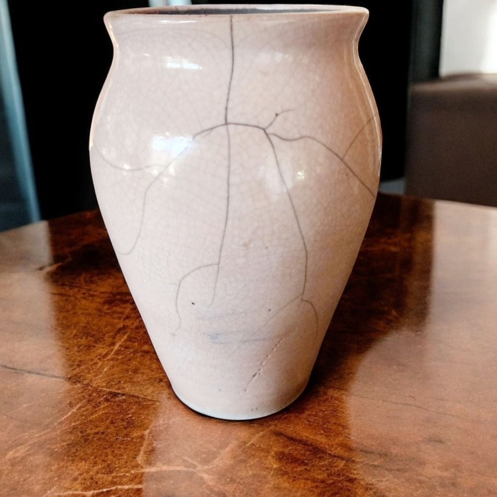 HANDMADE RAKU VASE